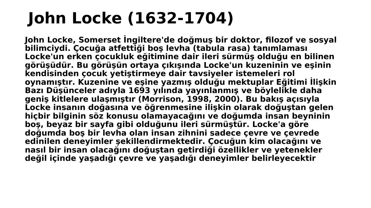 john locke çocukluk olayları