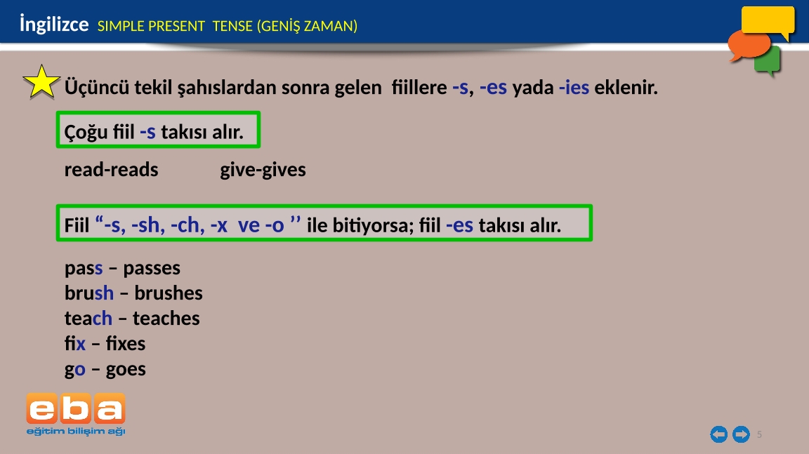 give üçüncü hali