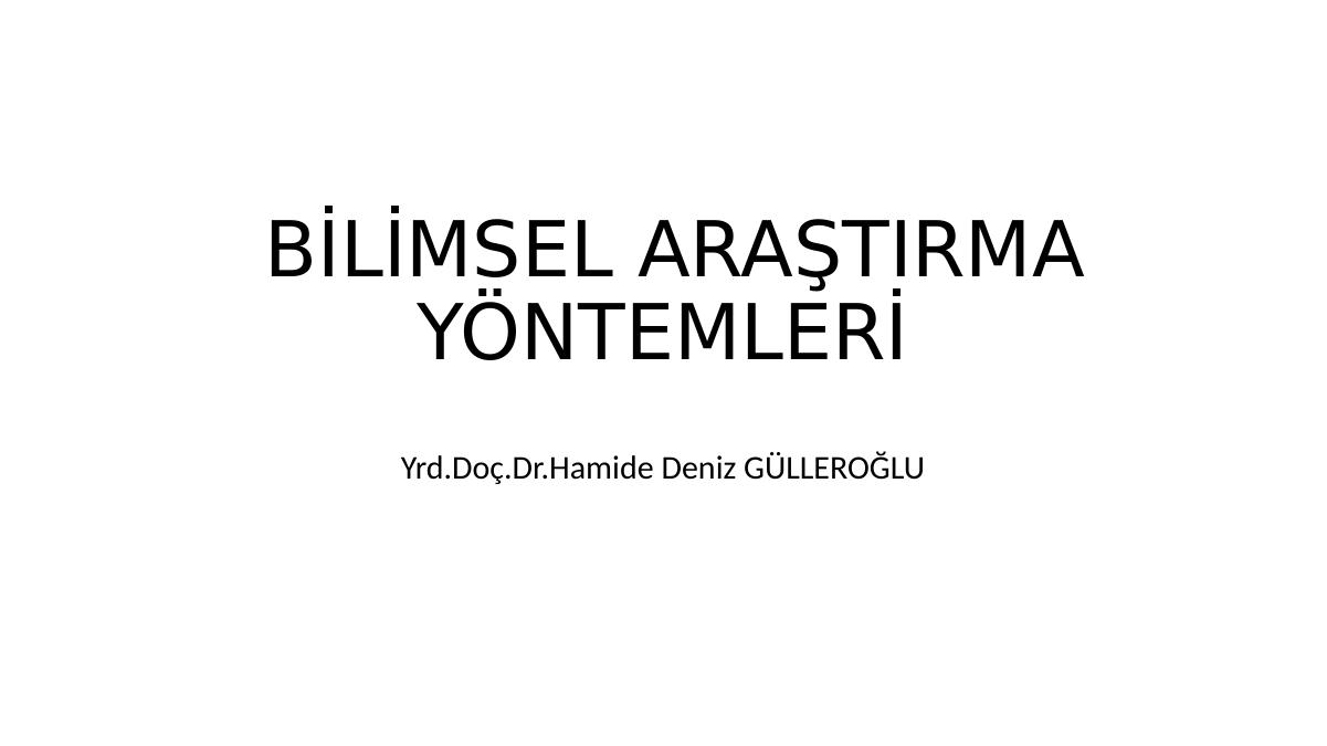 Bi̇li̇msel Araştirma Yöntemleri̇