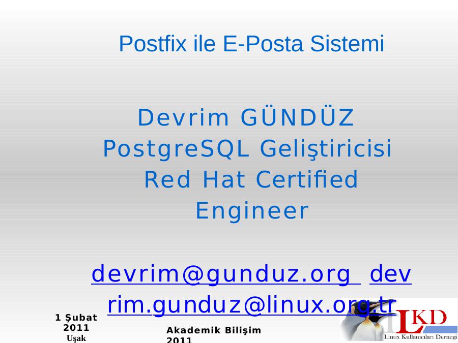 Postgresql Geliştiricisi  Red Hat Certified Engineer