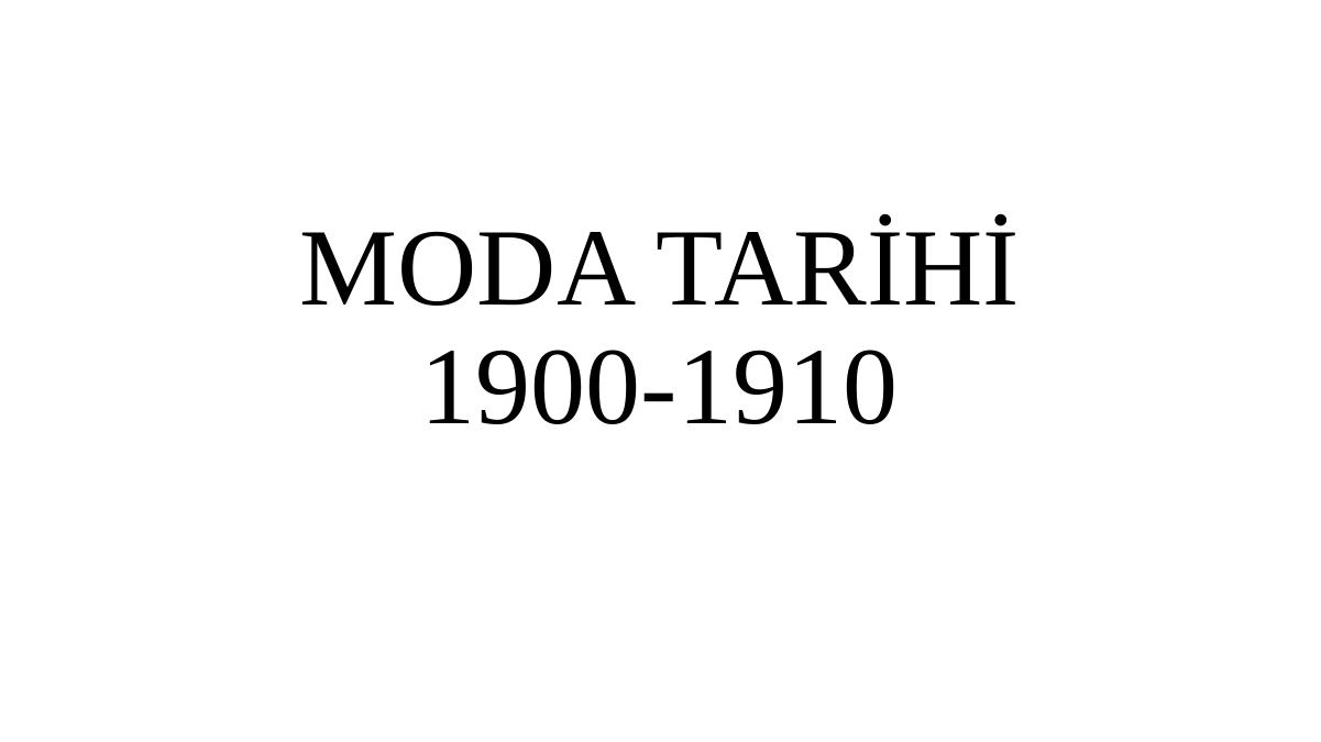 Moda Tari Hi 1900 1910 Akademik Sunum