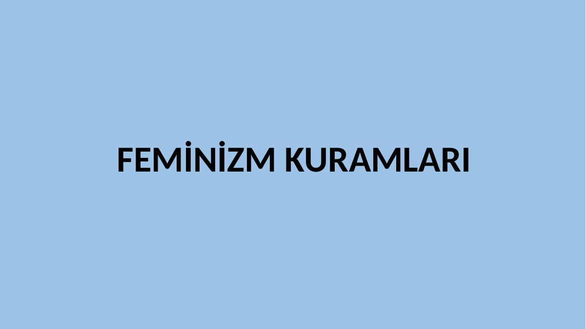 Femi̇ni̇zm Kuramlari