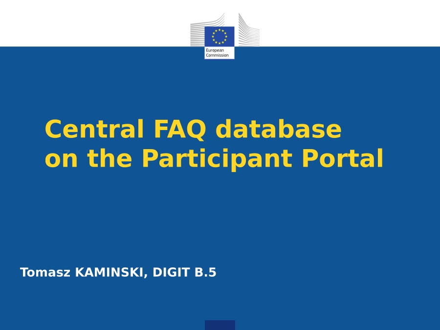 Participant Database Portal Centra