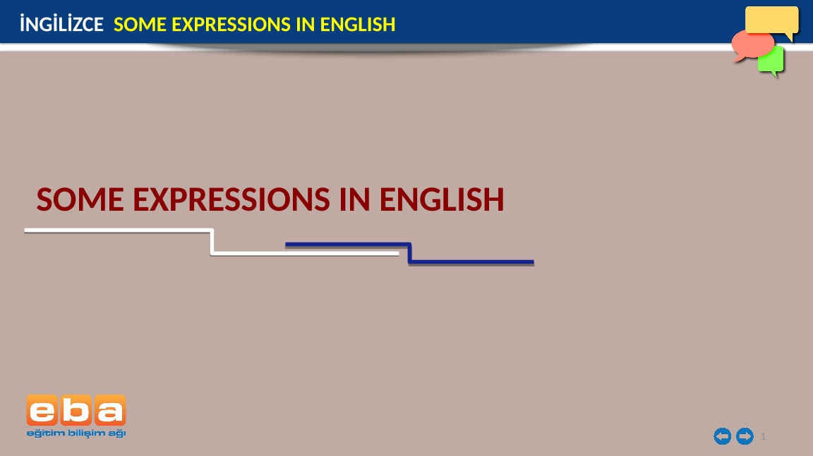 Expressions English Examplesingilizc