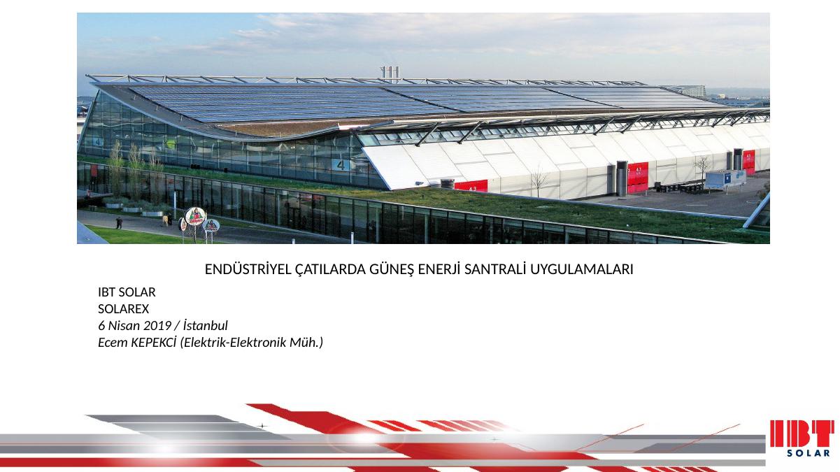 Endüstri̇yel Çatilarda Güneş Enerji̇ Santrali̇ Uygulamalari