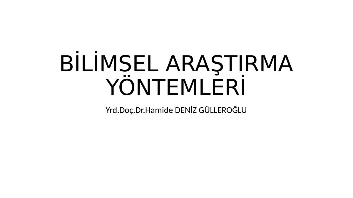 Bi̇li̇msel Araştirma Yöntemleri̇