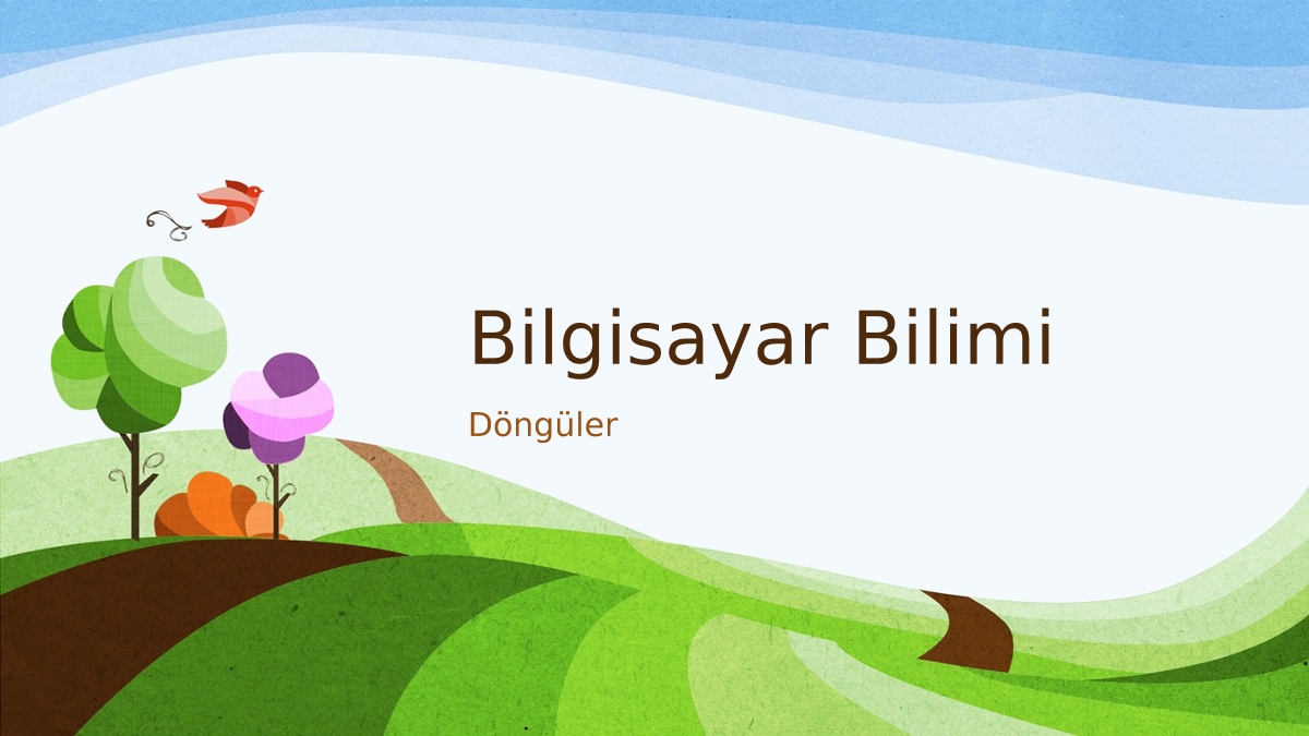 Bilgisayar Bilimi

Döngüler