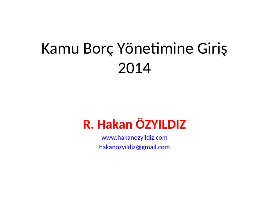 Kamu Borç Yönetimine Giriş