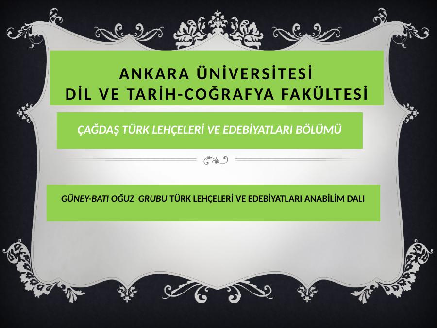Guney Bati Oguz Grubu Turk Lehceleri Akademik Sunum